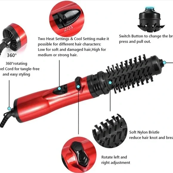 3-in-1 Hot Air Styler and Rotating Hair Dryer - Picture 10 of 11